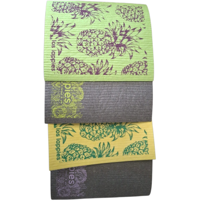 Los Lappies Reusable Cellulose Cleaning Cloth - Pineapple Pop
