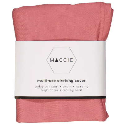 Maccie Multi-Use Stretchy Cover - Misty Pink (Ribbed)