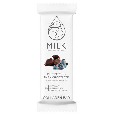 Milk Lactation Products Blueberry & Dark Chocolate Collagen Bar