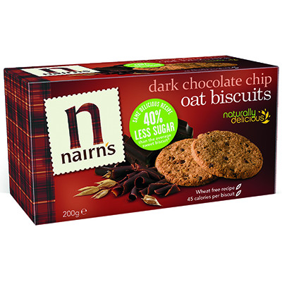 Nairn's Oat Biscuits - Dark Choc Chip (Wheat Free)