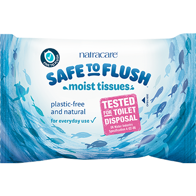 Natracare Safe To Flush Moist Toilet Tissues