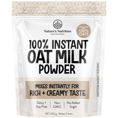 Nature's Nutrition 100% Instant Oat Milk Powder