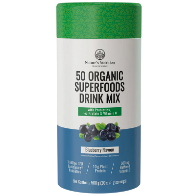 Nature's Nutrition 50 Organic Superfoods Mix - Blueberry
