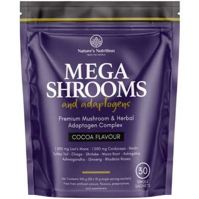 Nature's Nutrition Mega Shrooms & Adaptogens Pouch - 30 Sachets
