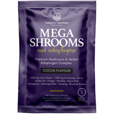 Nature's Nutrition Mega Shrooms & Adaptogens Single Sachet 