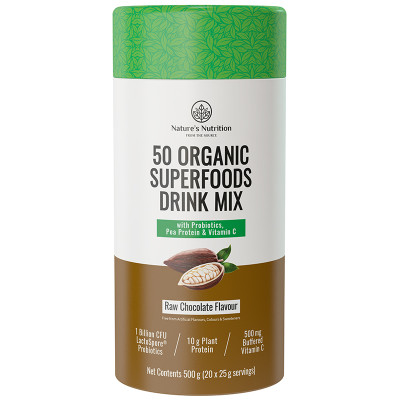 Nature's Nutrition Super Greens & Reds & Protein Chocolate - 500g