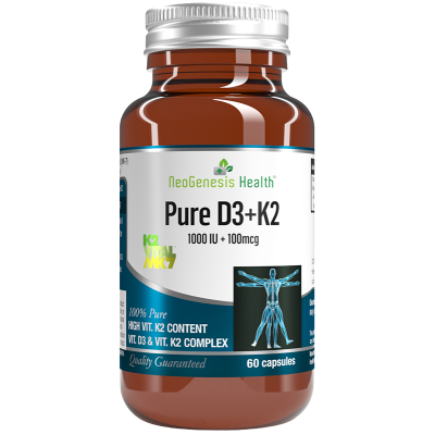 Neogenesis Pure D3 + K2 (1000IU + 100mcg)