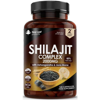 New Leaf Shilajit Complex (with Ashwagandha & Lions Mane)