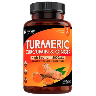 New Leaf Turmeric Curcumin & Ginger 6 Month Supply