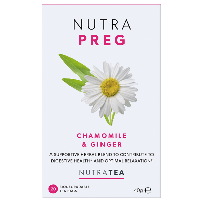 NutraPreg Pregnancy & Wellbeing Tea - Chamomile & Ginger