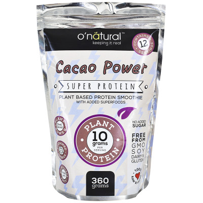O'Natural Cacao Power Protein Smoothie Mix - 360g