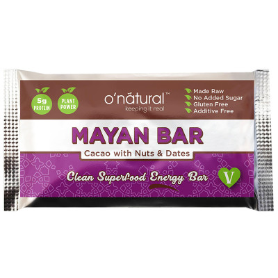 O'Natural Raw Chocolate Superfood Bar - Mayan Gold