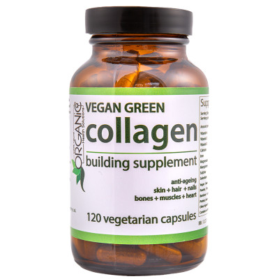 Organic Health Solutions Vegan Green Collagen Building Supplement - 120 Vegecaps