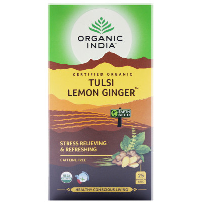 Organic India Tulsi Lemon Ginger Tea