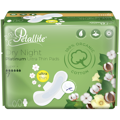 Petallite Organic Sanitary Pads - Night