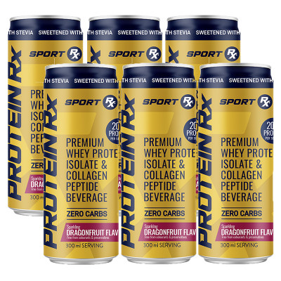 Sport RX Whey Protein & Collagen Drink - Dragonfruit X 6