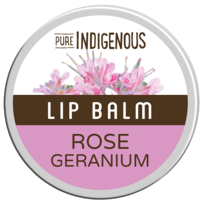 Pure Indigenous Rose Geranium Lip Balm