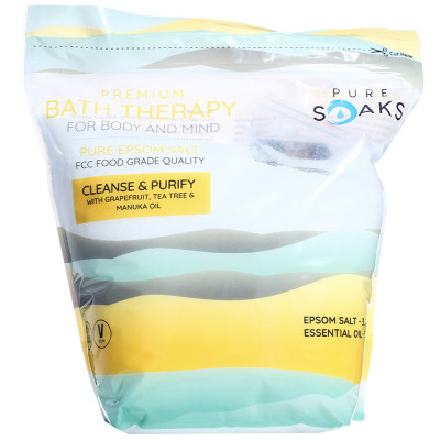 Pure Soaks Bath Therapy Salts - Cleanse & Purify