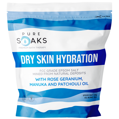 Pure Soaks Bath Therapy Salts - Dry Skin Hydration 2kg