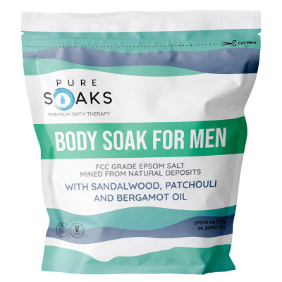 Pure Soaks Bath Therapy Salts - Mens Bath Soak 
