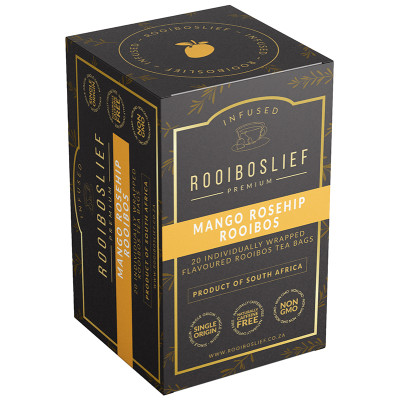Rooiboslief Premium Infused Rooibos – Mango Rosehip