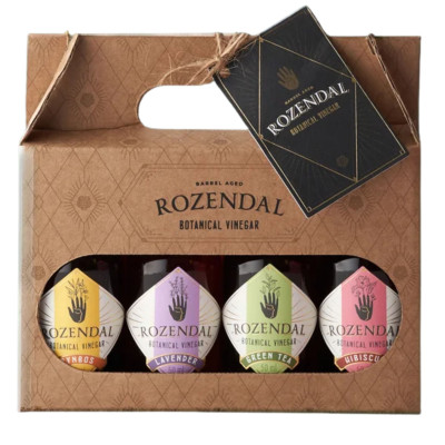 Rozendal Vinegar Gift Set (Fynbos, Hibiscus, Lavender, Green Tea)
