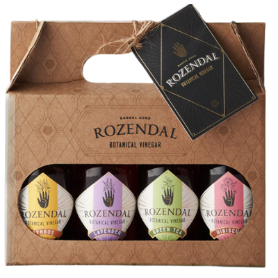 Rozendal Vinegar Gift Set (Fynbos, Hibiscus, Lavender, Green Tea)