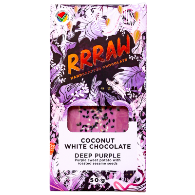 Rrraw Coconut White Chocolate - Deep Purple