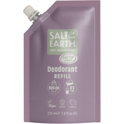 Salt of the Earth Clary Sage & Mint Roll-on Refill Deo Pouch