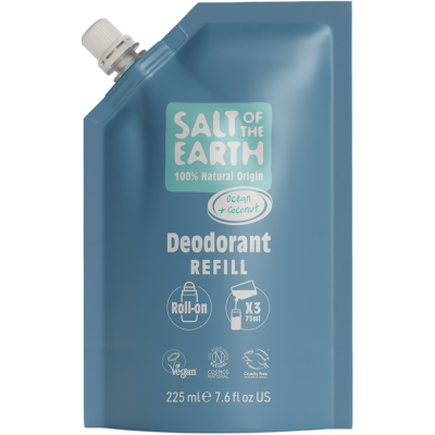 Salt of the Earth Ocean Coconut Roll-on Refill Deo Pouch