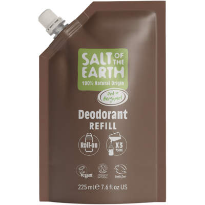 Salt of the Earth Oud & Bergamot Roll-on Refill Deo Pouch 