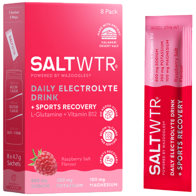 SaltWTR Raspberry Salt - Sugar-free Electrolytes - Sports Recovery Hydration