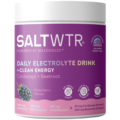 SaltWTR Mixed Berry Electrolytes, Clean Energy Hydration - Tub