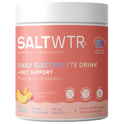 SaltWTR Summer Peach -  Gut Support Hydration - Tub