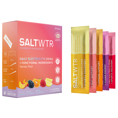 SaltWTR  Variety Pack - Sugar-free Electrolytes - Clean Hydration - 20 pack