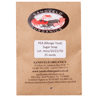 Sandveld Seeds Pea  Mange Tout  Sugar Snap