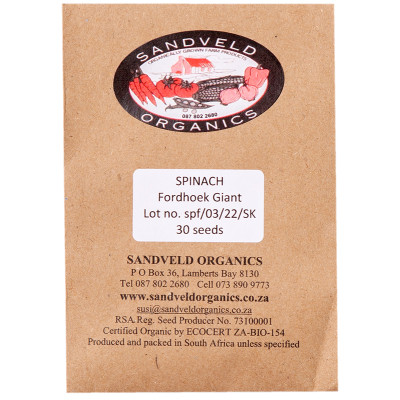 Sandveld Seeds Spinach Fordhoek Giant alike