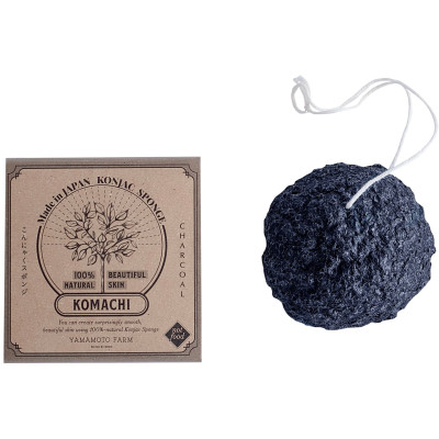Setamono Japan Made 100% Organic Konjac Sponge - Charcoal