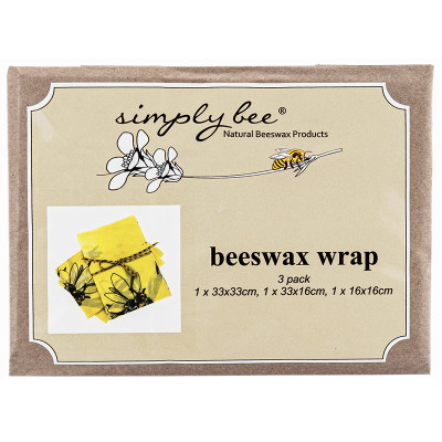 Simply Bee Beeswax Wraps 3 Pack