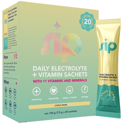 Sip Daily Electrolyte & Vitamin Sachets Citrus Spark 
