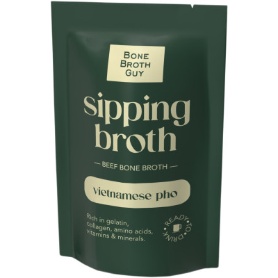 Bone Broth Guy Sipping Broth Beef Bone Broth - Vietnamese Pho 