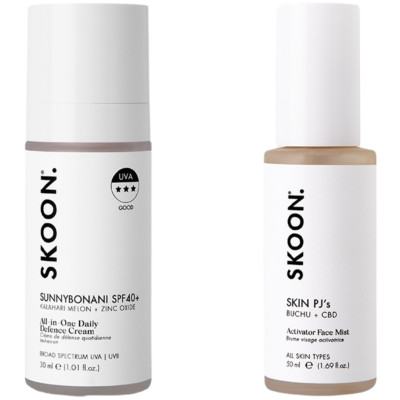 SKOON. Sunny Days Duo Limited Edition Set | Sunnybonani SPF40+ 30ml + FREE Skin PJ’s Activator Face Mist 50ml