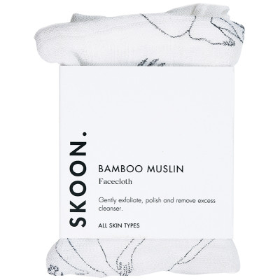 SKOON. Bamboo Muslin Face Cloth