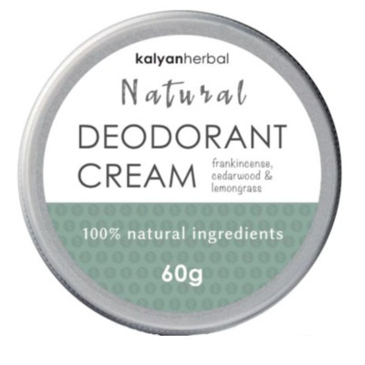 Kalyan Herbal Natural Deodorant Cream - Frankincense, Cedarwood & Lemongrass