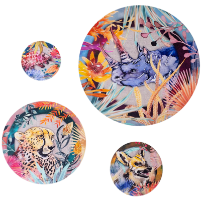 Greenie Food Cover Artist Range - Sharon B (Endagered Animals)