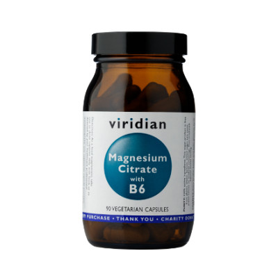 Viridian Magnesium Citrate with B6, 90 Capsules