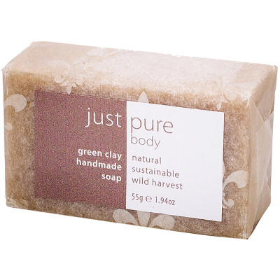 Just Pure Green Clay Soap Bar