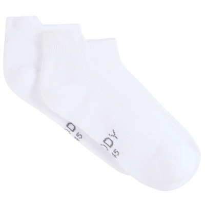 Boody Bamboo Men's Sport Ankle Socks - White