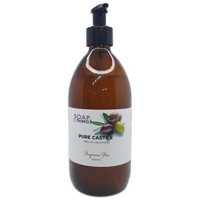 Soap n Things Pure Liquid Castile Soap Fragrance Free - 500ml