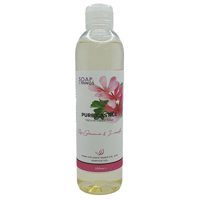 Soap n Things Pure Liquid Castile Soap Lavender & Rose Geranium - 250ml